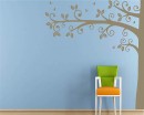 Tall Half Tree Wall Decal - Nursery Vinyl Tree Art Stickers
